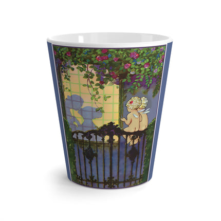 Whispers of Love: A Vintage Art Deco Fairytale Latte Mug