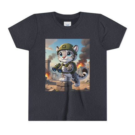 Snow Leopard Lookout Youth Short Sleeve Tee