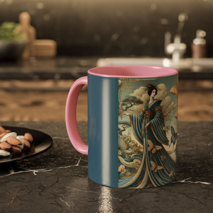 Butterfly Empress Colorful Mug – Graceful Butterflies & Timeless Elegance