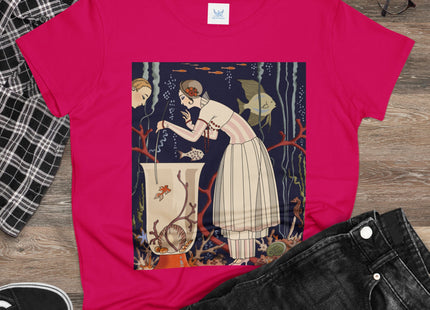 L'Etourdissant Petit Poisson (The Dazzling Little Fish) by George Barbier Women's Midweight Cotton Tee