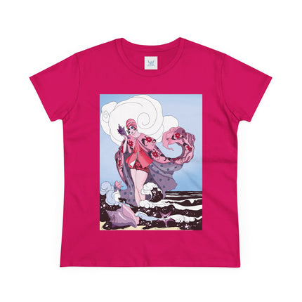 Goddess of the Swirling Sea Midweight Cotton Tee