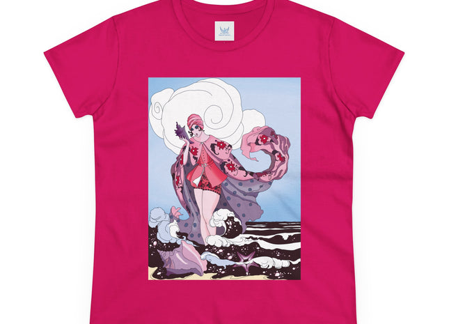 Goddess of the Swirling Sea Midweight Cotton Tee