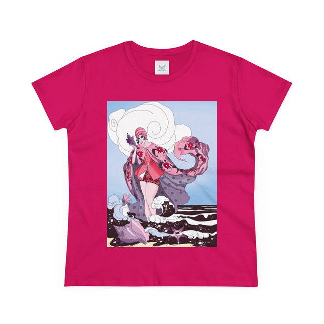 Goddess of the Swirling Sea Midweight Cotton Tee