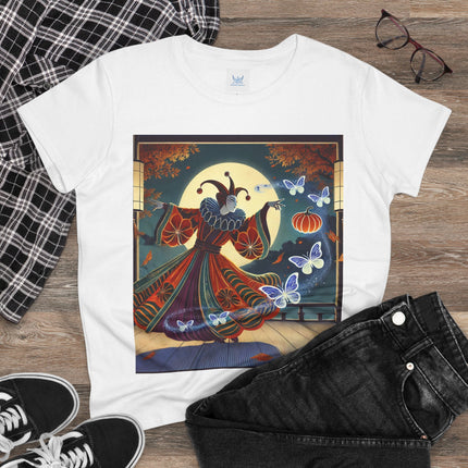 Court Magician with Ghost Butterflies Cotton Tee