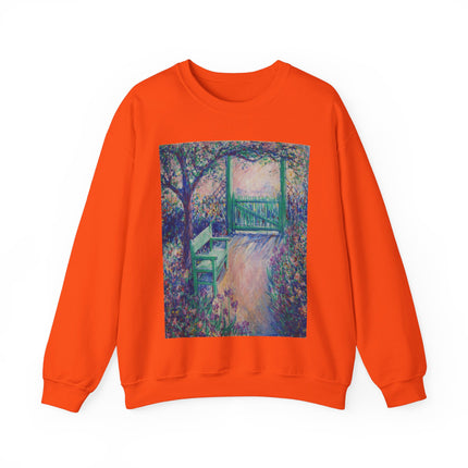 The Artist’s Garden (The Green Chair) by Theodore Earl Butler Heavy Blend™ Crewneck Sweatshirt