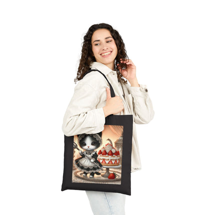 The Patisserie Kitten Cotton Canvas Tote Bag – Sweet Charm & Storybook Delight