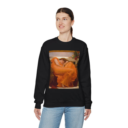 Flaming June by Frederic Leighton Heavy Blend™ Crewneck Sweatshirt