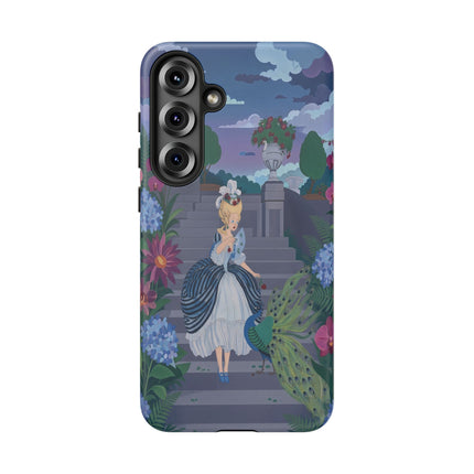 🦚🌸 The Peacock Garden Terrace Phone Case – Art Deco Floral Elegance