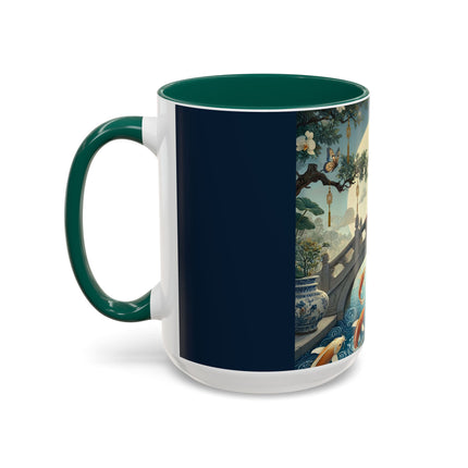Moonlit Bridge Gentleman Colorful Mug – Imperial Serenity & Moonlit Harmony