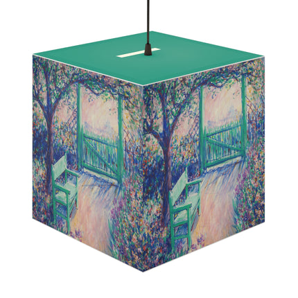 The Artist’s Garden by Theodore Earl Butler Light Cube Lamp