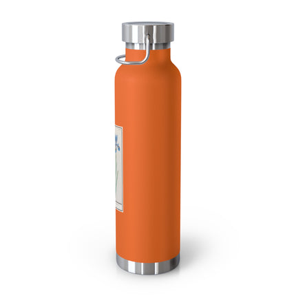 Iris, Iris sibirica by Anselmus Boëtius de Boodt Copper Vacuum Insulated Bottle, 22oz