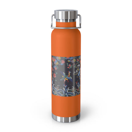 Rank Badge with Mandarin Duck Copper Vacuum Insulated Bottle, 22oz