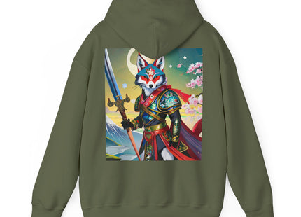 Cyberpunk Samurai Fox – Heavy Blend™ Hooded Sweatshirt