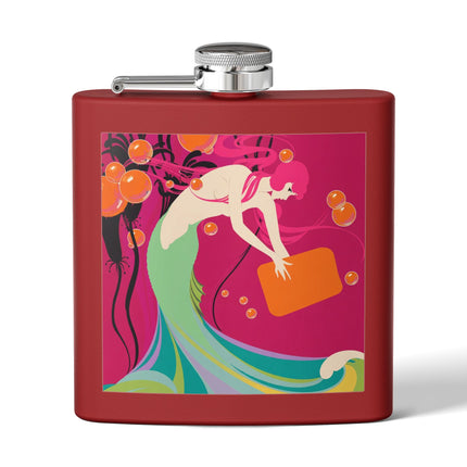 Mermaid Dive Flask – Vibrant Waves & Playful Charm