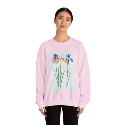 Blue Iris by Anselmus Boëtius de Boodt Heavy Blend™ Crewneck Sweatshirt