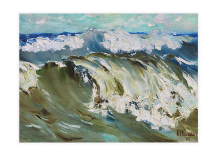 The Wave by Karl Hagemeister Postcards (envelopes included) - Bundles of 10, 30, 50 Pieces