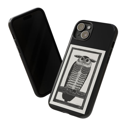 Horned Owl by Samuel Jessurun de Mesquita Phone Cases