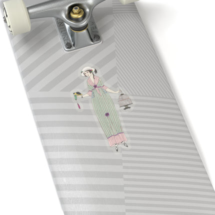 Robe de linon (Linen Dress) by Charles Martin Kiss-Cut Stickers (4 Sizes)