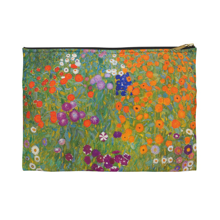 Cottage Garden Accessory Pouch – Gustav Klimt Floral Art Bag