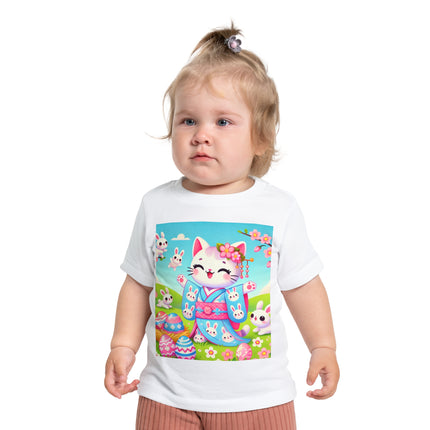Springtime Kitten’s Easter Joy Baby Short Sleeve T-Shirt
