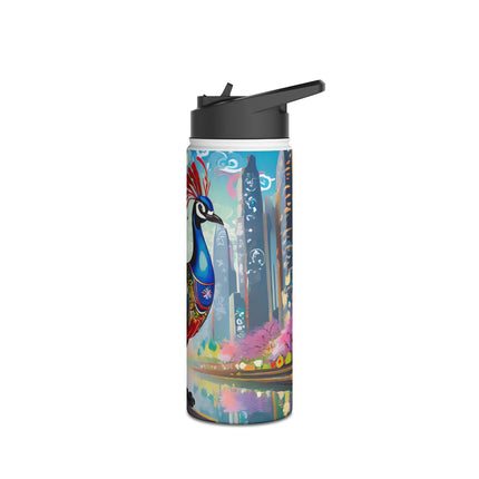 Techno Plumes Stainless Steel Water Bottle