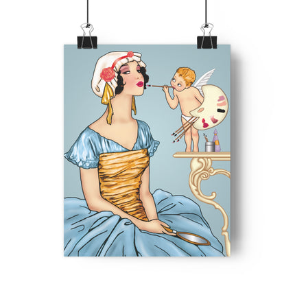 The Enchanting Painter: A Fairy's Artistic Touch Giclée Art Print