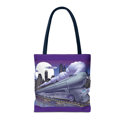 The Art Deco Bullet Train Tote Bag (AOP)