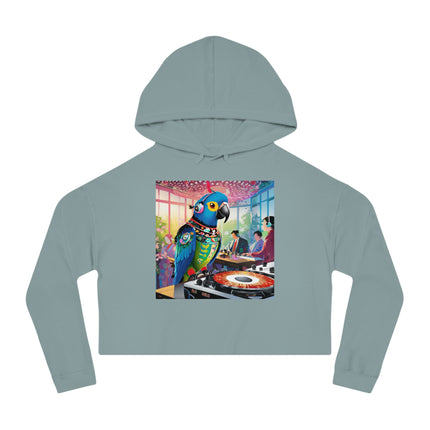 Parrot DJ Women’s Cropped Hooded Sweatshirt