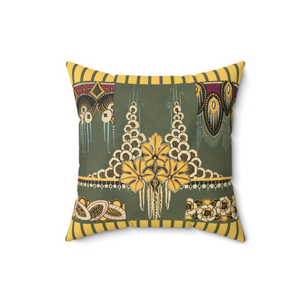 La décoration moderne dans le textile Pl. 2 by Gaston Charlet Spun Polyester Square Pillow