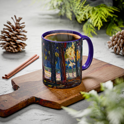 In the Park of St. Cloud by Wassily Kandinsky Colorful Mugs (11oz, 15oz)