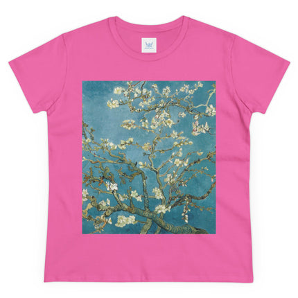 Almond Blossom by Vincent van Gogh Women's Midweight Cotton Tee