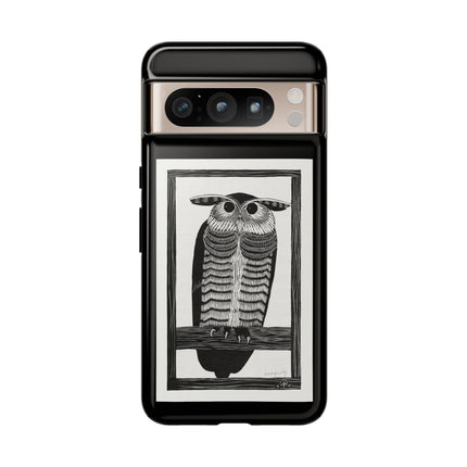 Horned Owl by Samuel Jessurun de Mesquita Phone Cases