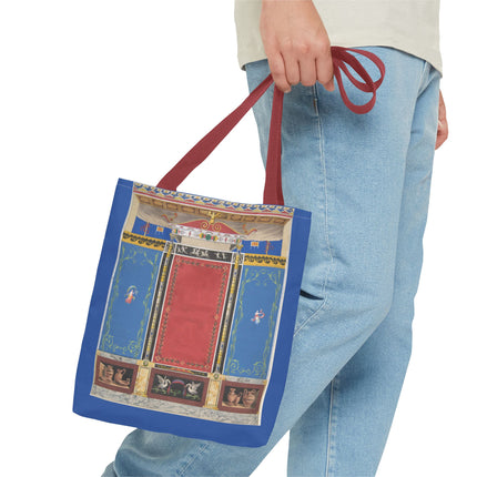 Trompe L’Oeil Designer Tote Bag – Columns, Swans and Vases (AOP)