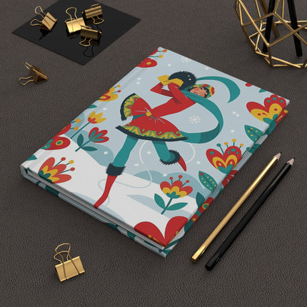 🐦❄️ The Winter Raven Embrace Hardcover Journal – Whimsical Holiday Fantasy