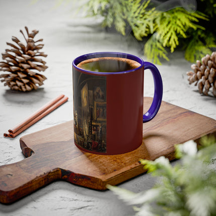 Raphael and his Muse in the Atelier by Vincenzo Abbati Colorful Mugs (11oz, 15oz)