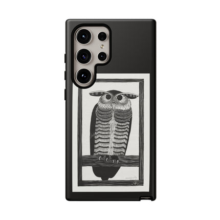 Horned Owl by Samuel Jessurun de Mesquita Phone Cases
