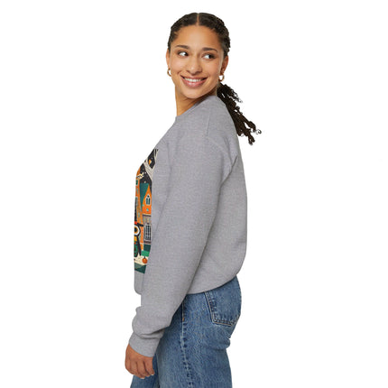 Night of the Trick-or-Treating Owlets Unisex Heavy Blend™ Crewneck Sweatshirt