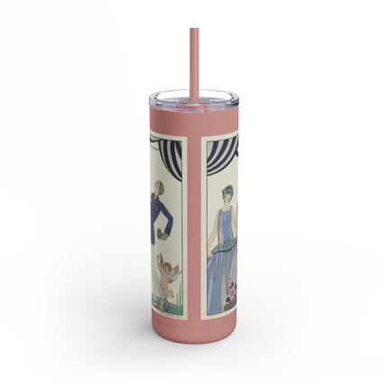Visez au coeur, belles dames! by George Barbier Skinny Matte Tumbler, 20oz