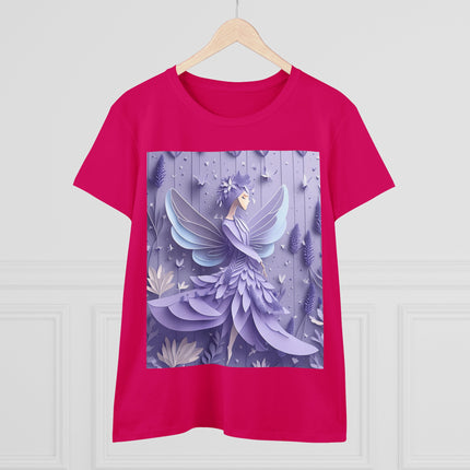 Lavender Fairy Women's Midweight Cotton Tee