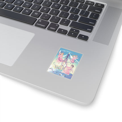 Angelic Revelry Kiss-Cut Stickers (4 Sizes)