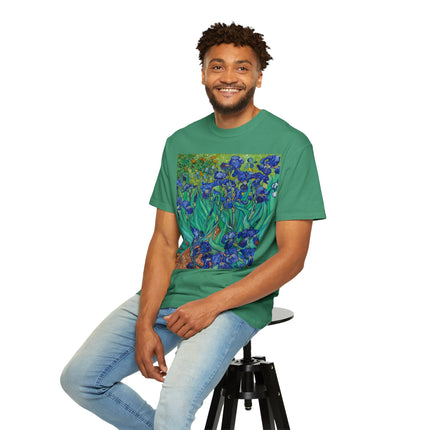 Irises by Van Gogh Unisex Garment-Dyed T-shirt