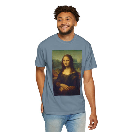 Mona Lisa by Leonardo da Vinci Unisex Garment-Dyed T-shirt