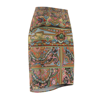 L'Ornement Polychrome by Albert Racine Women's Pencil Skirt (AOP)