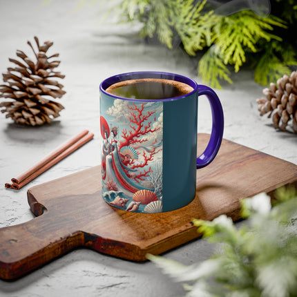 Ladies by the Quiet Sea Colorful Mugs (11oz, 15oz)