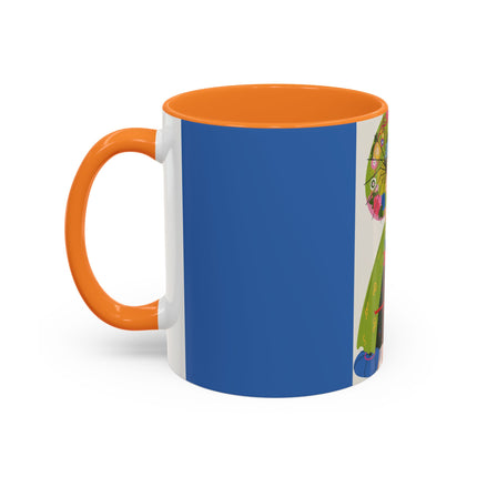 Lady with the Golden Fish Colorful Mugs – Whimsical Fashion & Playful Fantasy
