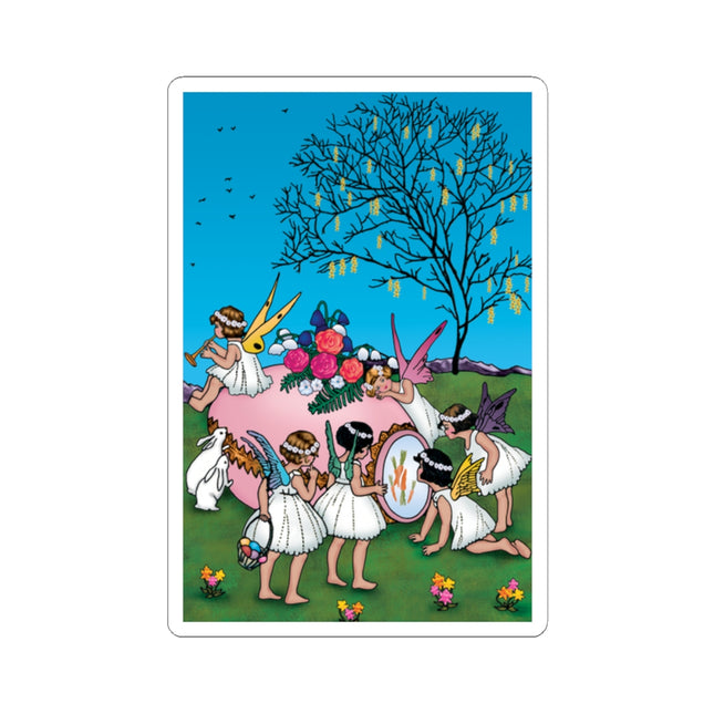 Enchanted Easter Gathering Kiss-Cut Stickers (4 Sizes)