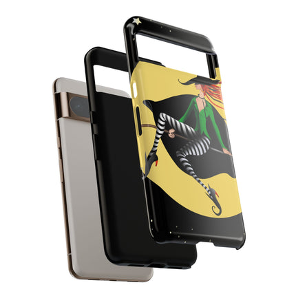 A Witch’s Moonlit Flight Phone Cases