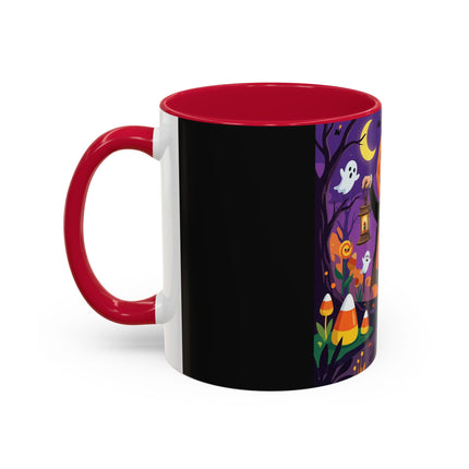🎃🏮 The Pumpkin Gentleman's Moonlit Stroll Colorful Mug – Whimsical Halloween Charm