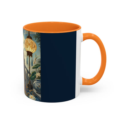 Moonlit Bridge Gentleman Colorful Mug – Imperial Serenity & Moonlit Harmony