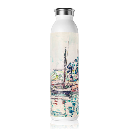 Concarneau by Paul Signac Slim Water Bottle